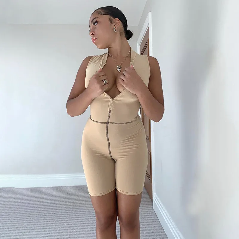 zipper playsuit women19