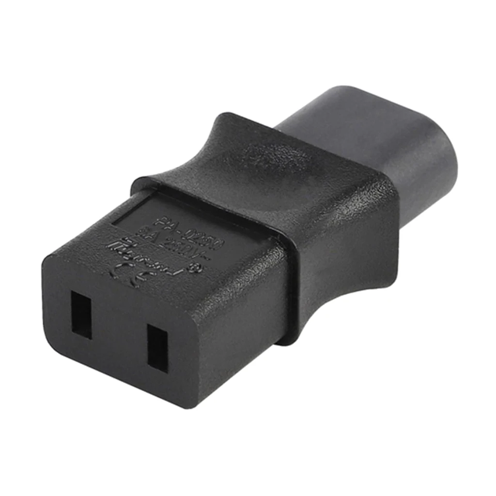 IEC 320 C8 Male To IEC 320 C9 2 Pin Female AC Adapter 6A /250V