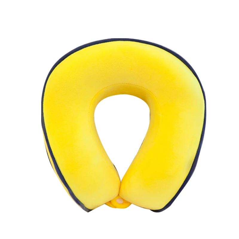 1PCS U-Shaped Pillow Memory Foam Neck Pillows Airplane Soft Slow Rebound Cervical Travel Pillow For Air Car Home Bedding - Цвет: G244268A