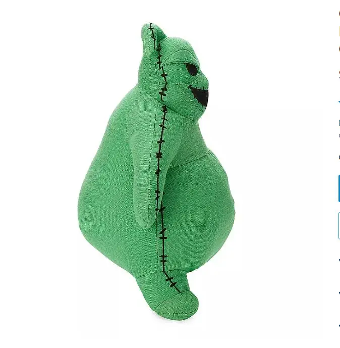 Oogie Boogie плюшевая игрушка Тима Бертона Кошмар перед Рождеством-маленький-11''