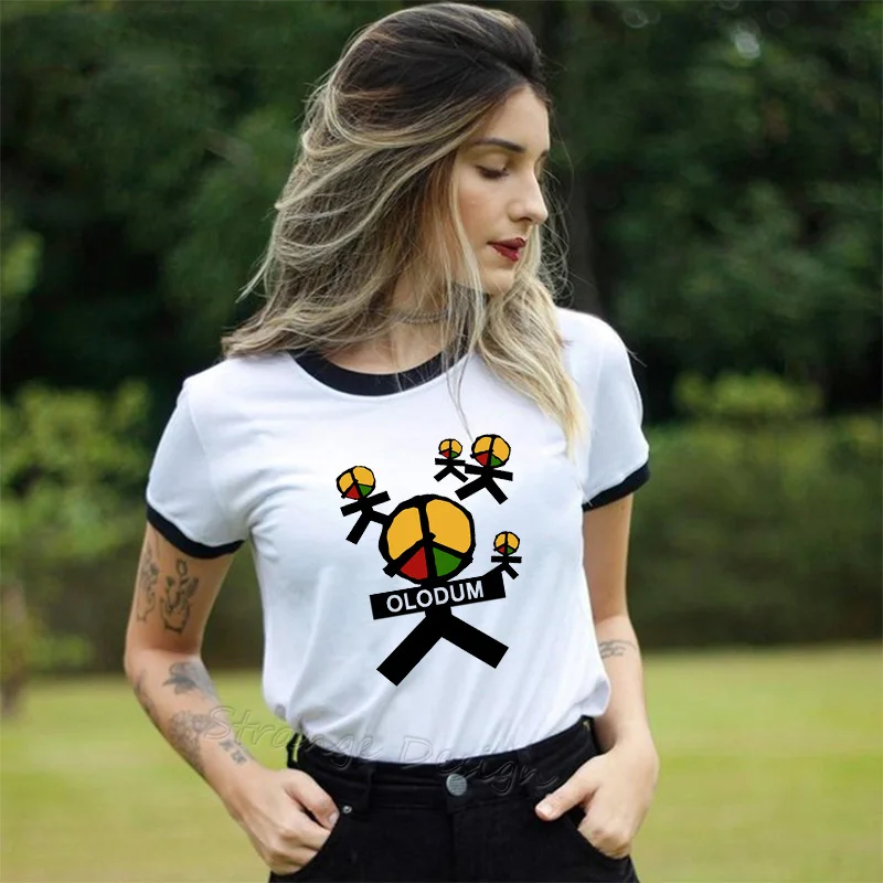 OLODUM Майкл Джексон графическая футболка для женщин MJ Ретро Antiwar любовь и Мир тема Olodum танец печать футболка одежда tumblr - Цвет: 3