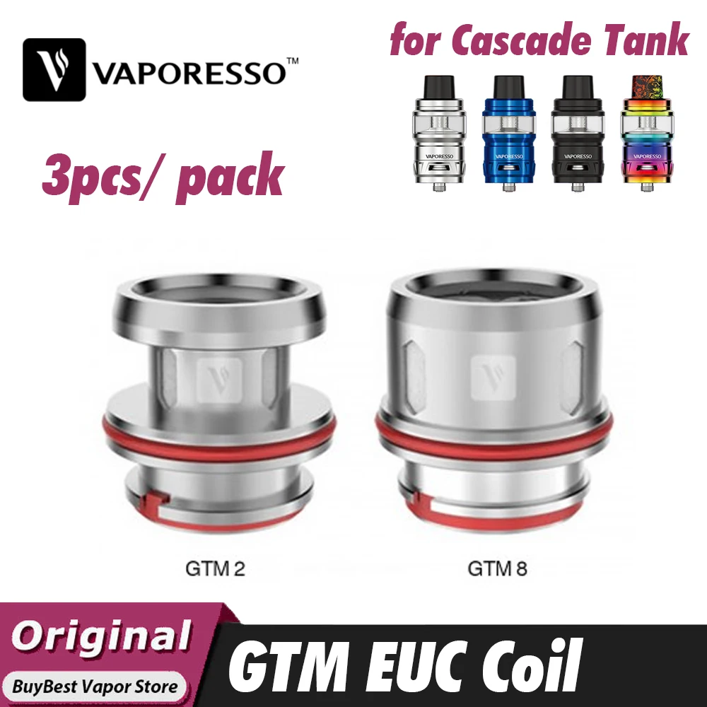 Оригинальная катушка Vaporesso GTM EUC 3 шт. используется заглушка n-pull для установки