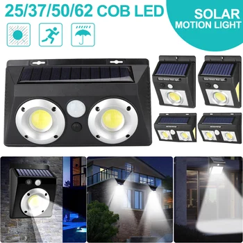 

25/37/50/62 LED Solar Power Light PIR Motion Sensor 1/2/4pcs Outdoor Solar Wall Lamp Waterproof Emergency Security Garden Lights