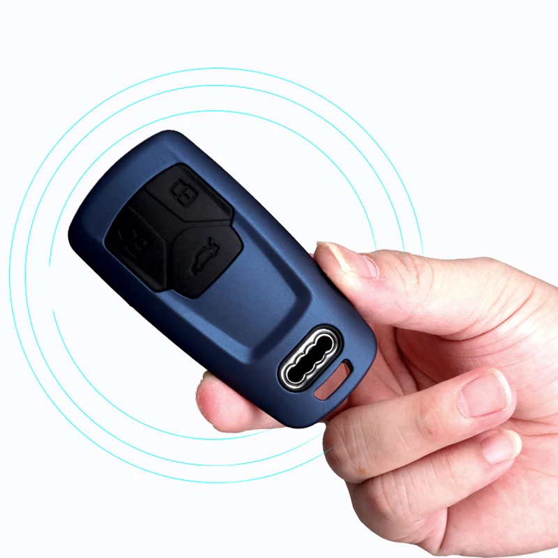 Car Key Cover Case Shell Carbon fiber ABS Matte For Audi A6 A5 Q7 S4 S5 A4 B9 A4L 4m TT TTS RS 8S