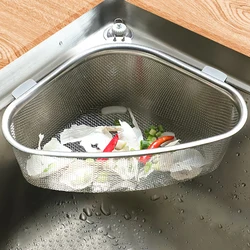 Gadget Kitchen Sink Strainers Stainless Steel Sponge Holder Cleaner Kitchen Strainers Corner Cocina Accesorio Kitchen Fixture YQ