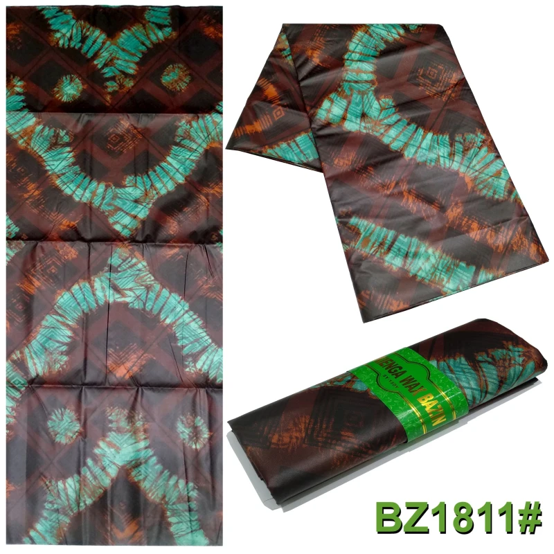 Африканская ткань bazin riche getzner guinea brocade Ткань bazin riche ткань Гана Воск Принт Ткань 6 ярдов/setLHW-1 - Цвет: as picture
