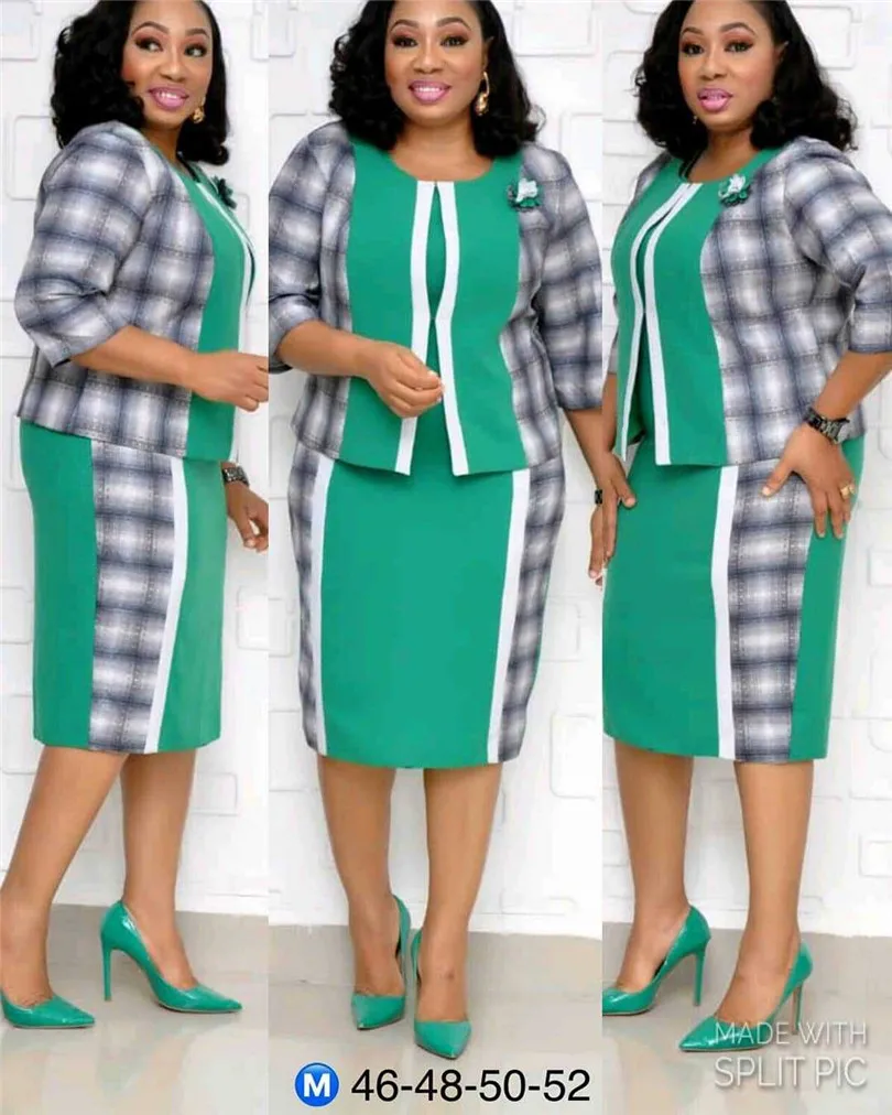 New African Design Bazin Long Sleeve Dashiki Dress For Lady