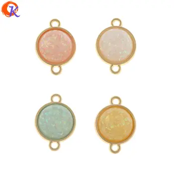 

Cordial Design 50Pcs 14*20MM Jewelry Accessories/Earrings Connectors/Round Shape/DIY Charms Making/Hand Made/Earring Findings