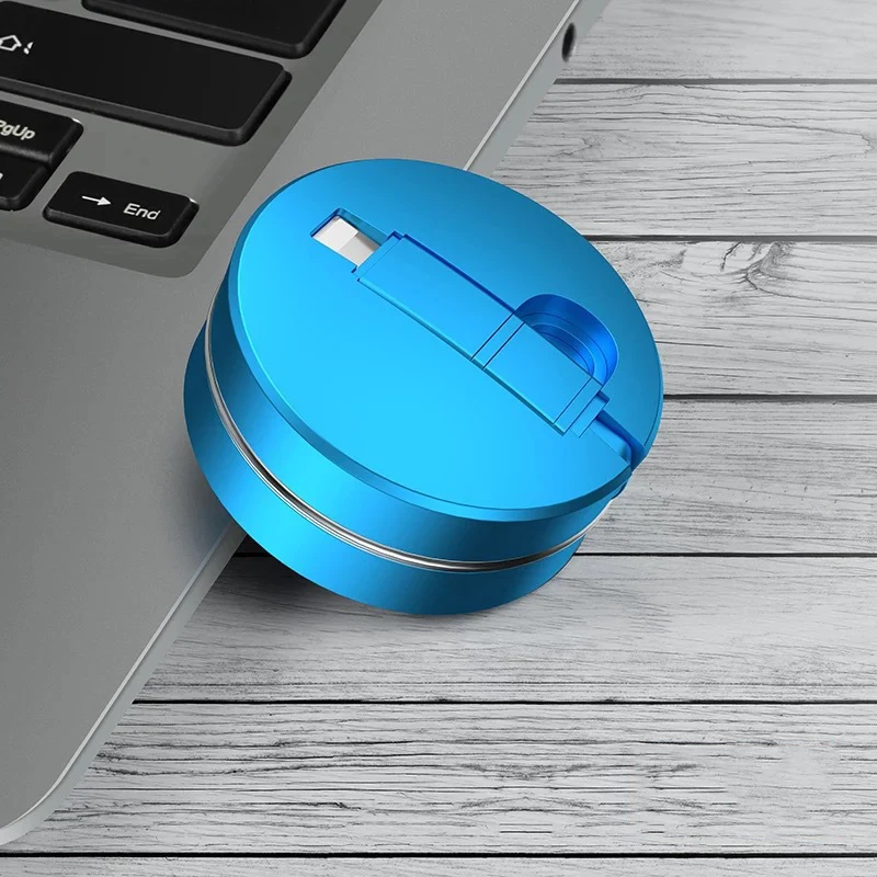 Cafele Micro USB кабель для samsung Xiaomi huawei выдвижной портативный Micro USB кабель Быстрая зарядка для Xiaomi USB Micro кабель - Цвет: Небесно-голубой