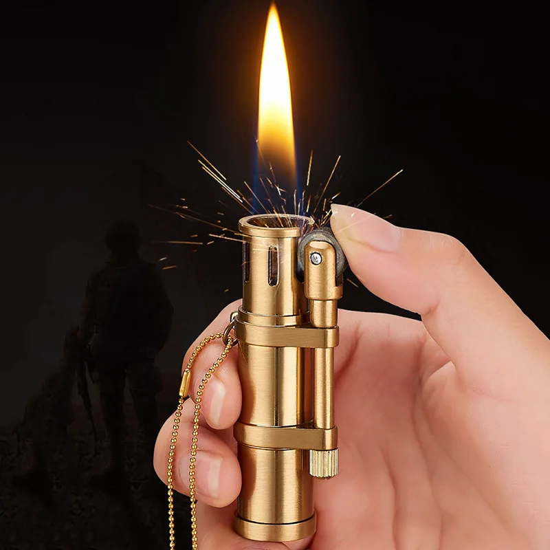 New Classic Retro Kerosene Tanker Flint Metal Personality Creative Windproof Lighter For Collecting Gifts | Дом и сад