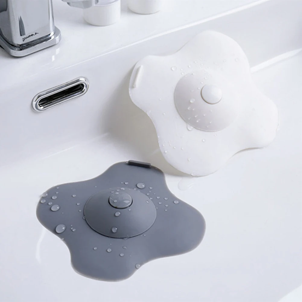 Kitchen Sewer Sink Hair Stopper Waste Catchers Bathroom Tools Drain Filter Pressing Bouncing Closed Basin Accessories Home Cover
