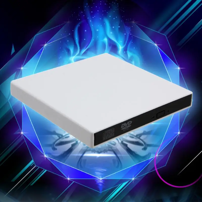 Внешний оптический привод USB 2,0 CD/DVD плеер DVD rom CD RW комбо ридер запись портативный для ноутбука компьютер Windows Mac