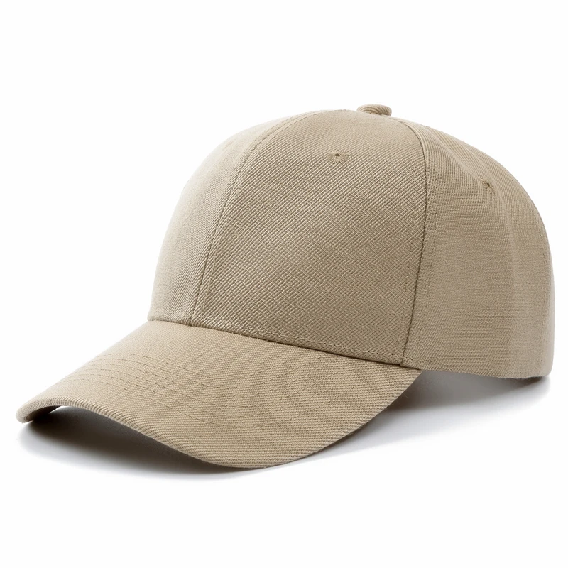  - 1 Pcs Unisex Cap Casual Plain Acrylic Baseball Cap Adjustable Snapback Hats For Women Men Hip Hop Cap Street Dad Hat Wholesale