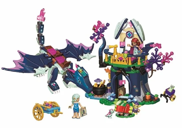 

New 10697 Elves Rosalyn's Healing Hideout Building Blocks Kids Educational Toys DIY Bricks Compatible Legoinglys Gifts