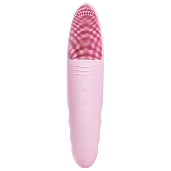 

Pink Channy Mini Electric Massage Brush Face Cleaning Waterproof Silicone Massage Cleansing Instrument Cleansing Tools