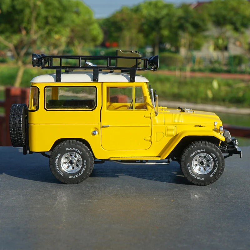 1:18 Масштаб 1977 Rand Cool Road Ze литье под давлением Land Cruiser модель сплава FJ40 внедорожник Металлический Игрушечный Автомобиль коллекция подарки для детей