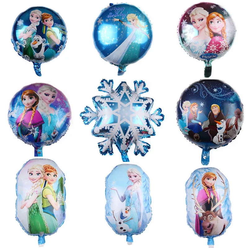 Kawaii disney холодное сердце принцесса Эльза Анна воздушный шарик с изображением Олафа игрушки Замороженные 2 Воздушный шар День Рождения Декор подарок игрушки для детей Девочка 18 дюймов
