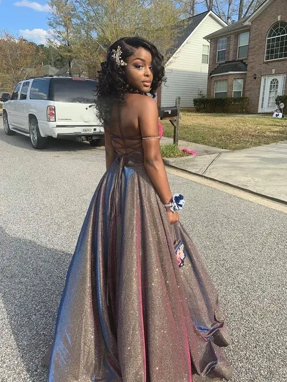 Robe De Soiree милое платье для выпускного вечера блестящее платье для выпускного вечера с блестками Vestido Formatura вечернее платье с разрезом сбоку vestidos De Gala