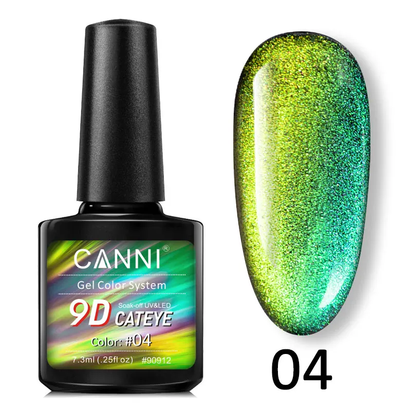 CANNI 9D Galaxy кошачий глаз Магнитный Гель-лак 7,3 мл 3D дизайн ногтей маникюр замачиваемый эмаль УФ-гель для ногтей лак
