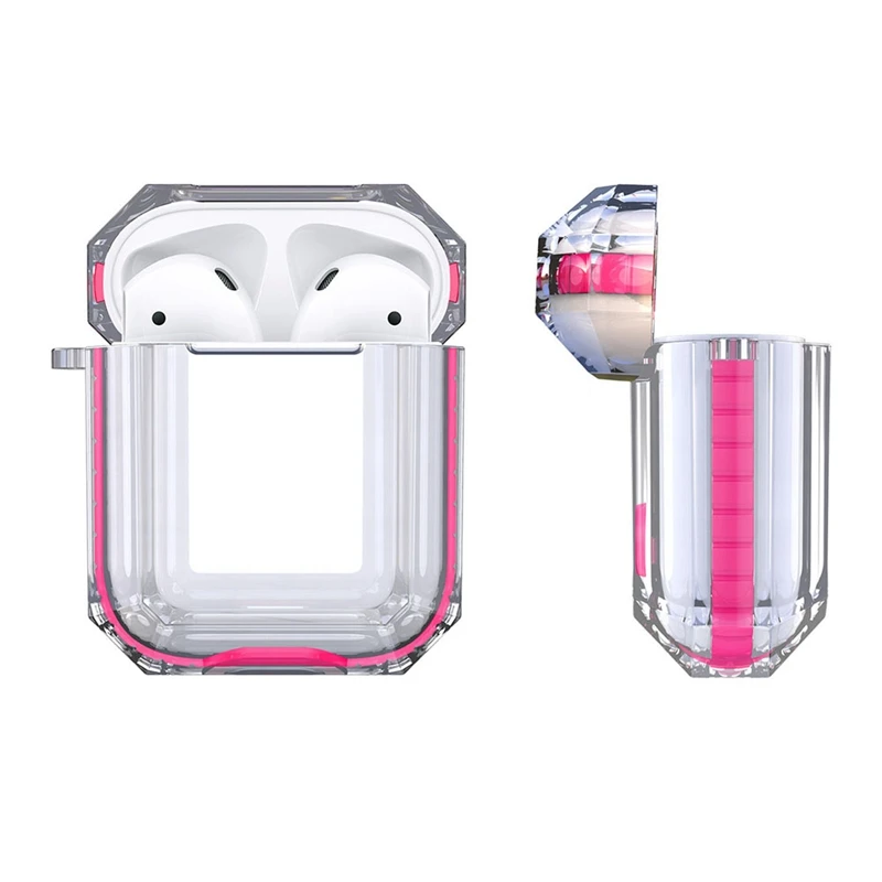 Для Apple AirPods 1/2 чехол сумка чистый прозрачный пластик противоударный защитный чехол для AirPods 1/2 чехол для наушников Аксессуары