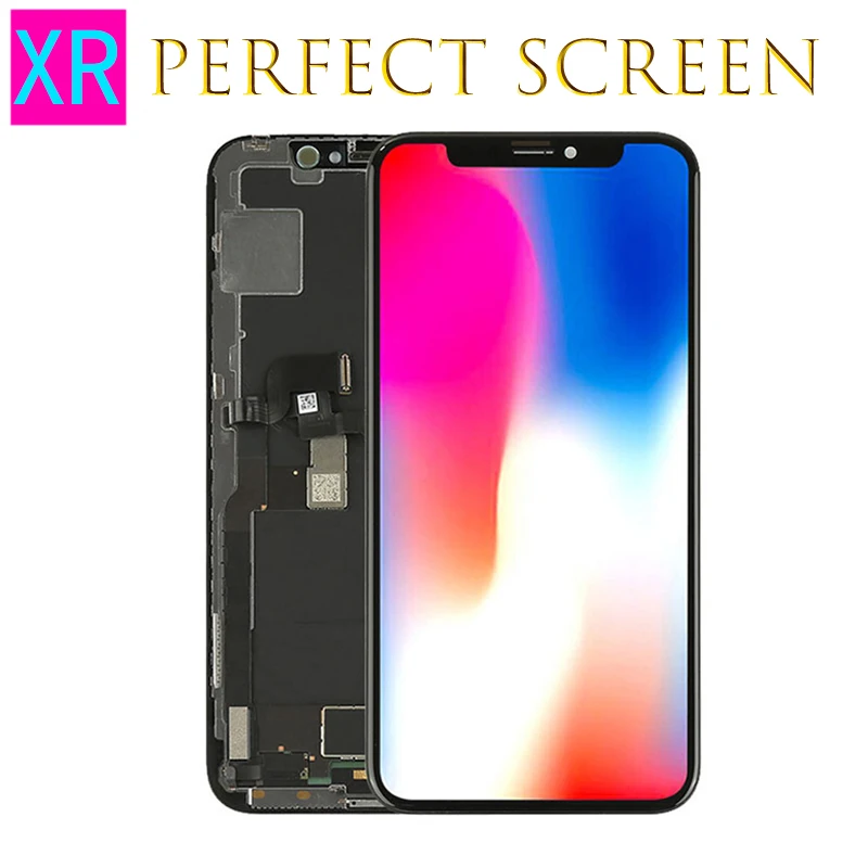 Качество тест OEM OLED ЖК-дисплей Замена для iPhone XR ЖК-дисплей 3D дигитайзер сенсорный экран сборка черный цвет