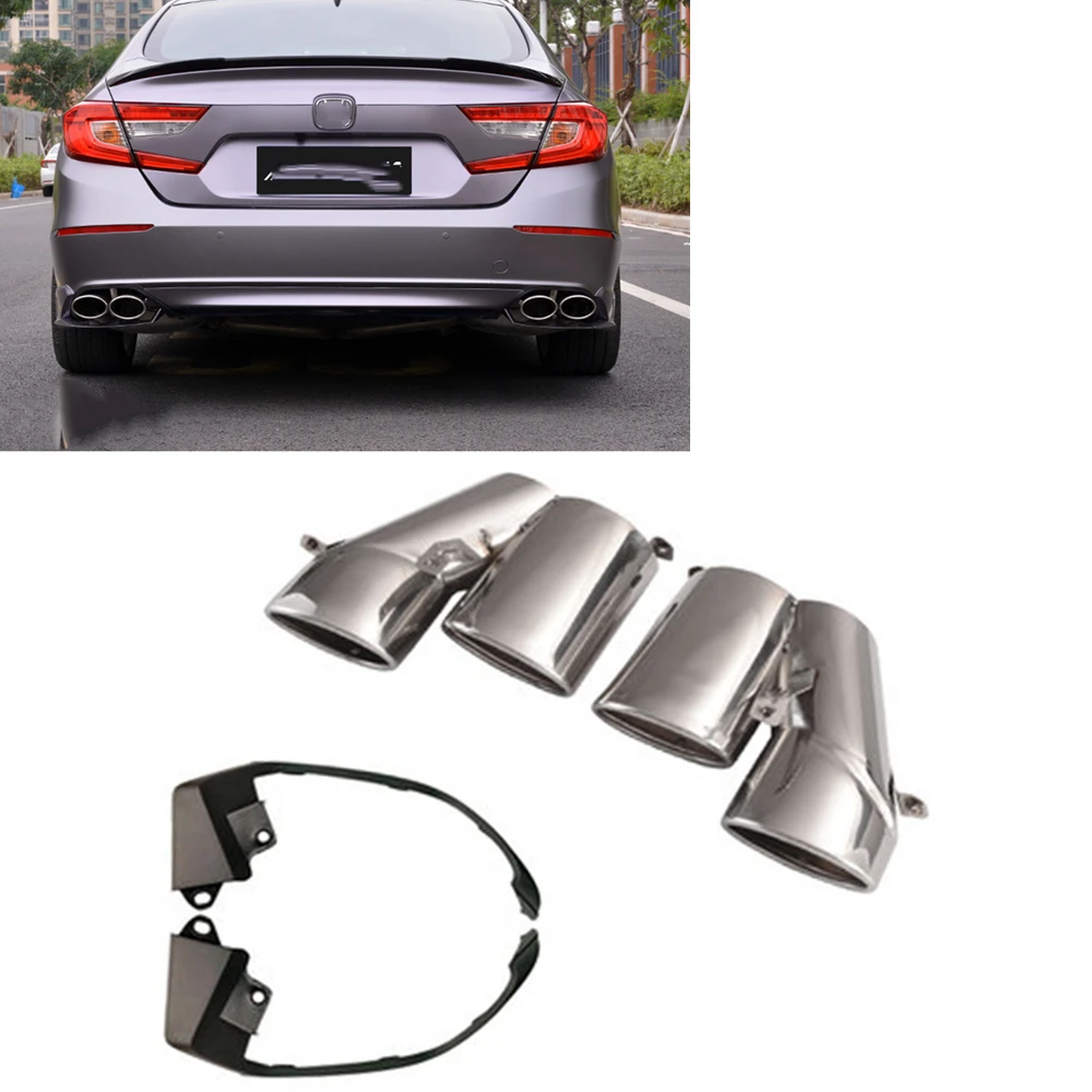 

For 2018 Honda Accord Exhaust Muffler Tail Pipe Tip Stainless Steel Exhaust Muffler Tail Pipe holder