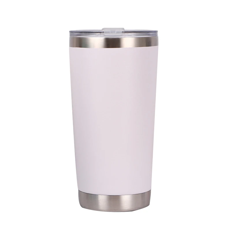 20 унций с порошковым покрытием стакан mug18/8 из нержавеющей стали Наружная портативная чашка с двойными стенками дорожная кружка вакуумная термоизолированная кофейная чашка
