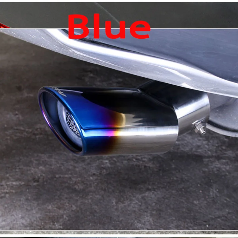 2.0L Blue 1 шт. Нержавеющая сталь выхлопных Совет глушитель выхлопной трубы крышки для Хонда сrv CR-V 2013 2012 Аксессуары - Название цвета: 2.0L Blue