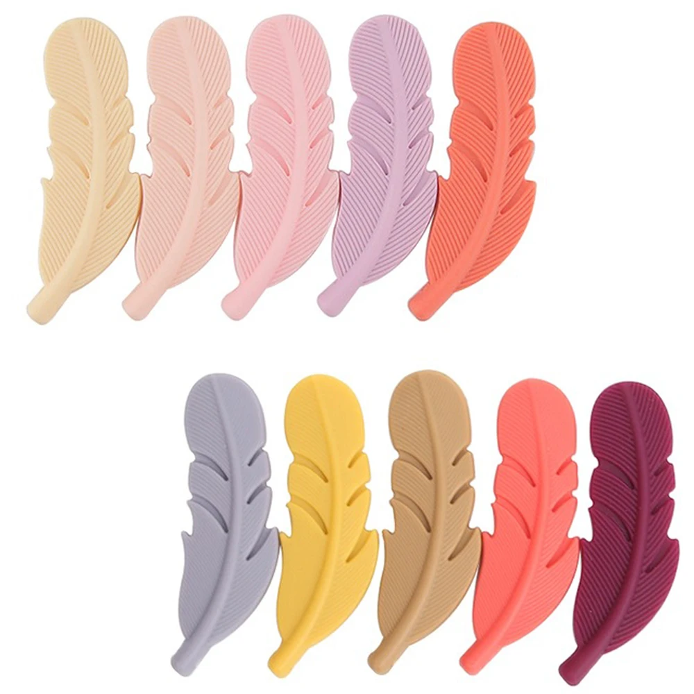 

Silicone Feather Beads For BPA Free Silicone Beads Handmaking DIY Teether Teething Beads Necklace Jewelry Pendants Silicone Bead