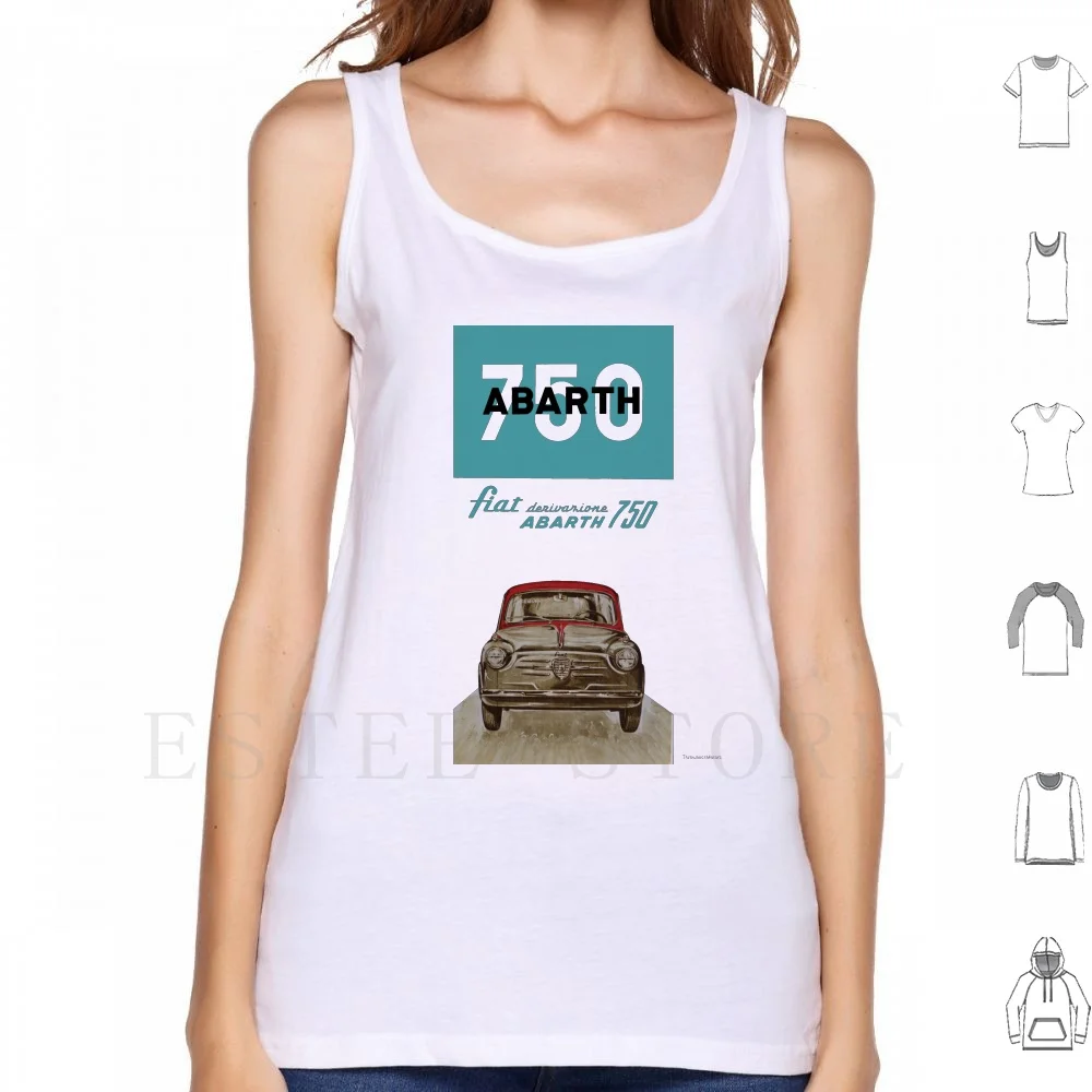Abarth Fiat 750 Canotte Canottiera Senza Maniche Fiat Abarth 500 750 600 Mini Microcar Compact Subcompact City Car Sports Car Car