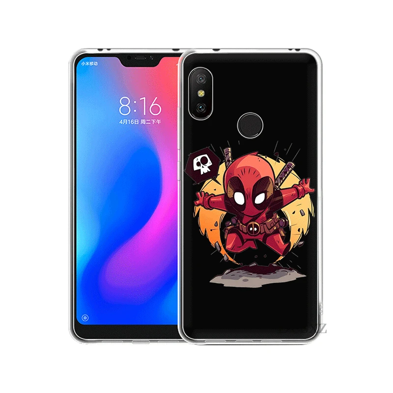 Мобильный чехол для телефона для Xiaomi Redmi Note 4 4X3, 5, 6, 7 Pro 5A в твердом переплете с героями комиксов Марвел, смешной Единорог фильма «Дэдпул»; рубашки