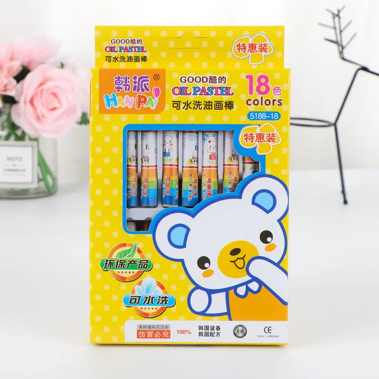 1Set Cartoon Colorful Oil Pastel Hexagonal Paint Pen Crayons For Kids Gift Cute Graffiti Drawing Supplies Sets Art Sets