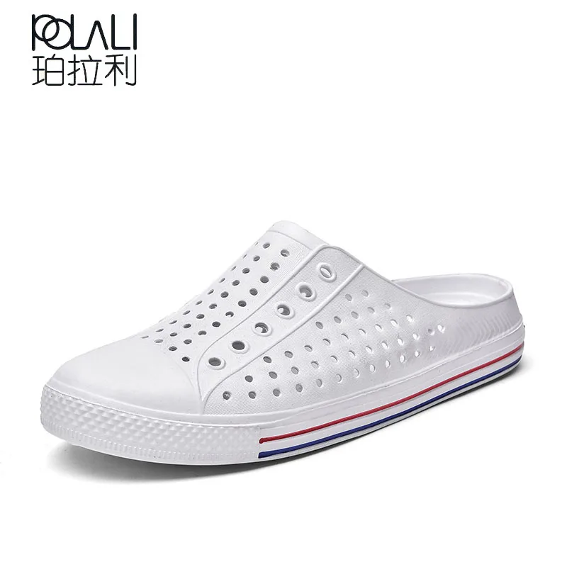 POLALI 2018 New Women summer jelly shoes beach sandals women hollow slippers flip flops women light sandalias SIZE 36-45