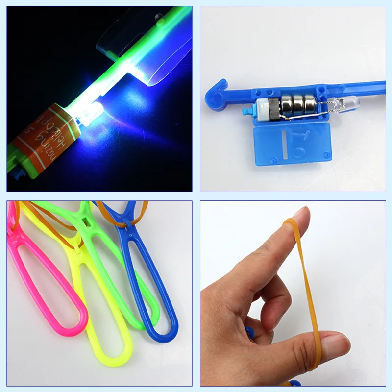 20pcs/lot make LOGO light LED FireFly Amazing Arrow Helicopter,Slingshot Deluxe Model,Night Toy