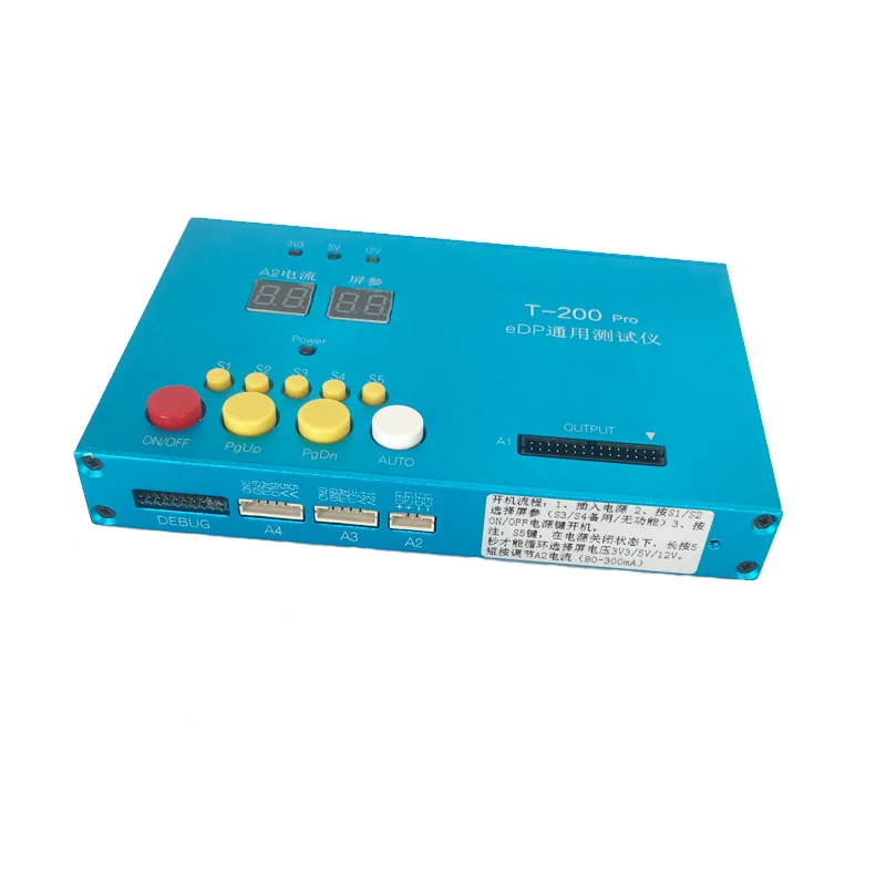 US $138.60 Universal T200 Pro EDP LCD TEST TOOL EDP LCD TESTER LCD panel tester kit tools 10 27 Inch 30 PIN EDP Screen test line cable