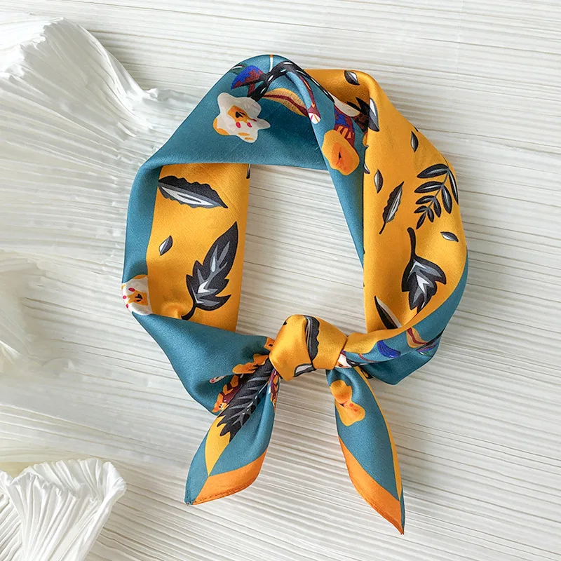 100% Silk Bandana Scarf – Luxury Square Neckerchief