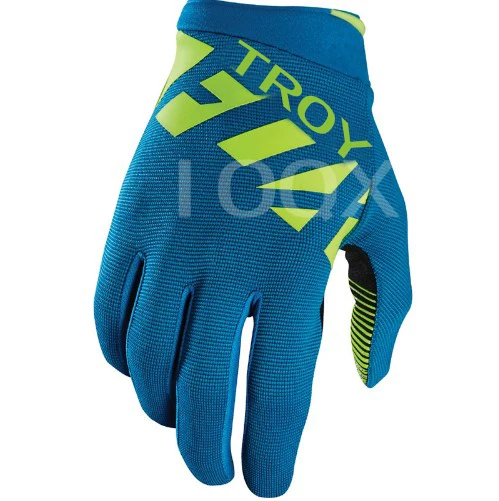 Зеленые велосипедные перчатки TROY Fox Raner 180 MX гоночные для эндуро BMX горный