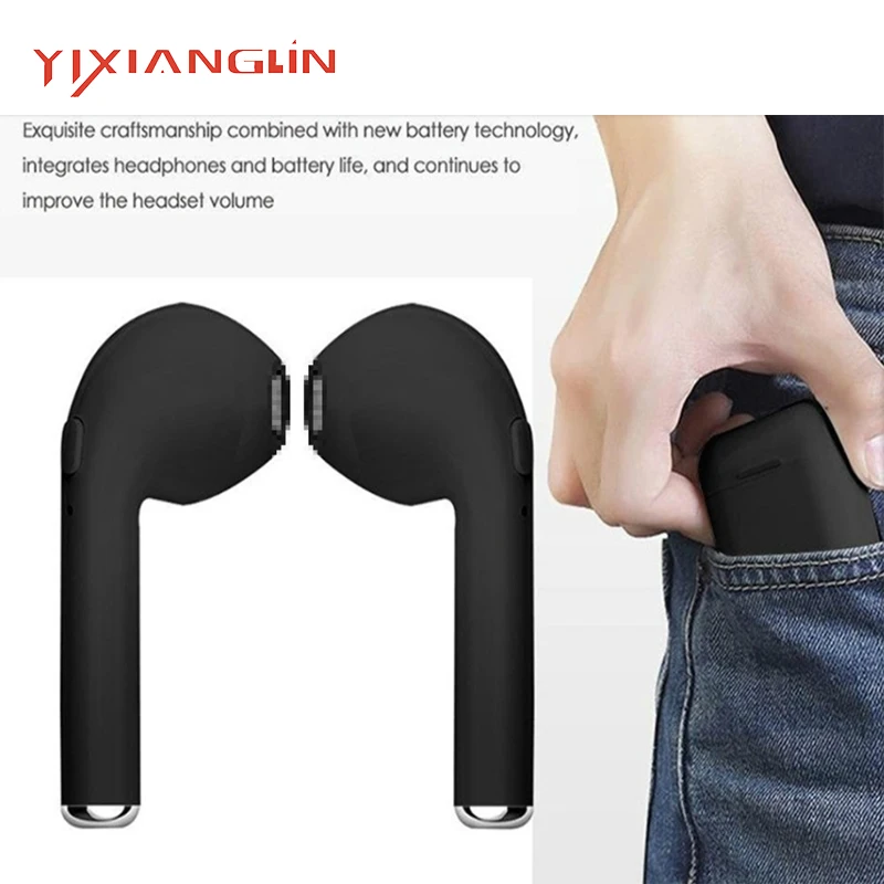 YIXINGLIN I7s-02TWS Bluetooth Earphone Stereo Earbud Bluetooth Headset with Charging Pod Wireless Headsets for All Smart Phone