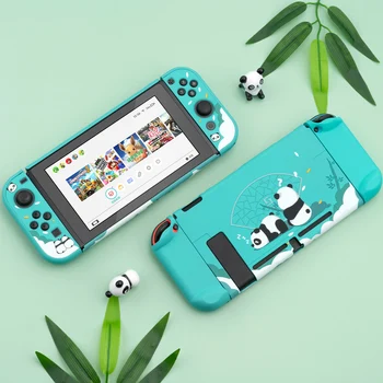 

Cute Panda Switch Protective Shell Full Hard Cover NS Shockproof Joy-Con Controller Housing Case For Nintendo Switch Accessories
