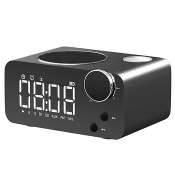 

New Mini Bluetooth Speaker Portable Wireless Speaker LED Alarm Clock 3D Stereo Music Surround Support BluetoothFMTF AUX USB