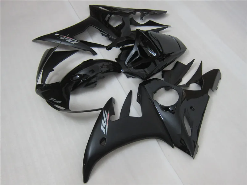 Черный(gloosy/matte) части тела R6 для YAMAHA r6 Обтекатели наборы 03 04 05 YZF R6 2003 2004 2005 пользовательские Обтекатели наборы+ 7 подарков