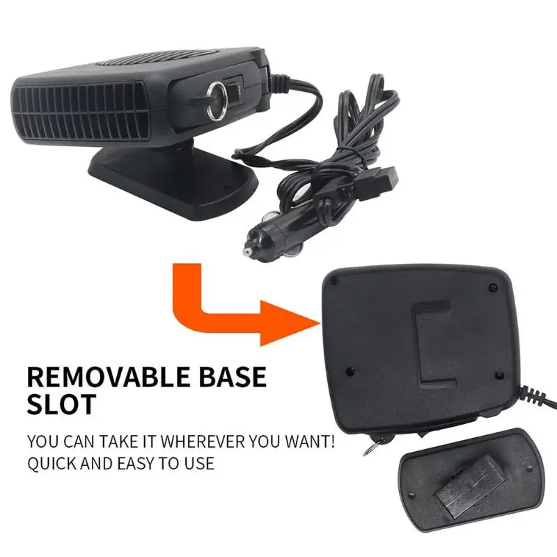 12V 150W Портативный автомобильный нагревательный Обогреватель Вентилятор охлаждения воздуха быстро с 1,55 м кабель для автомобиля аксессуары