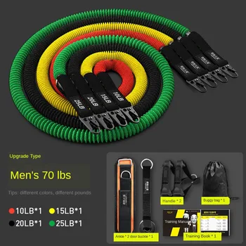 

11pcs Yoga Resistance Bands Sets Abs Exercise Stretching Fitness Tube Bands Workout Home Gym Equipment for Women Men