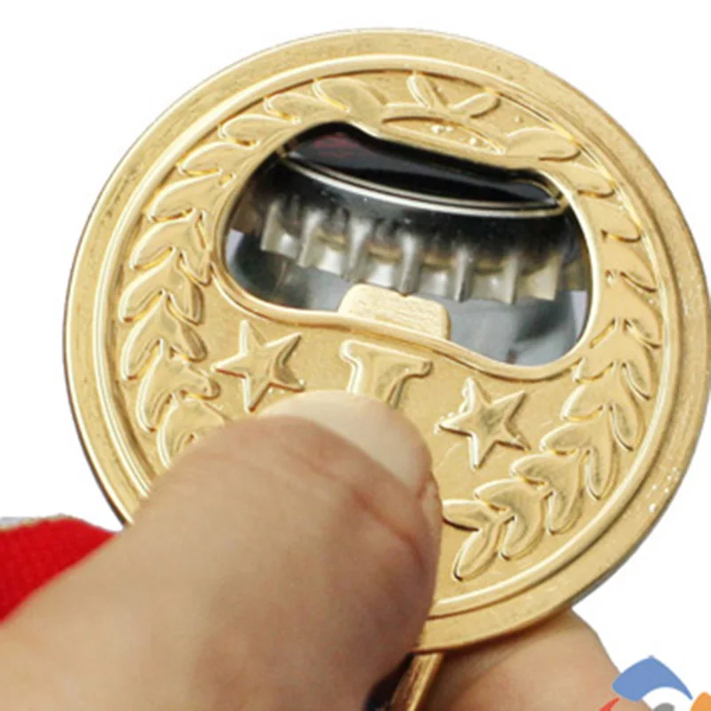 Медаль открывалка для бутылок креативный Золотой металлический открывалка для бутылок вина пивные аксессуары вечерние аксессуары
