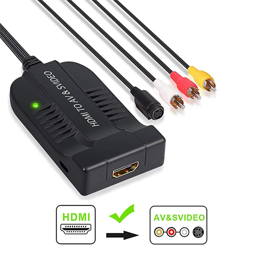 Component YPbPr A/V To Mini DIN 8-pin Video Input Output Adapter Cable