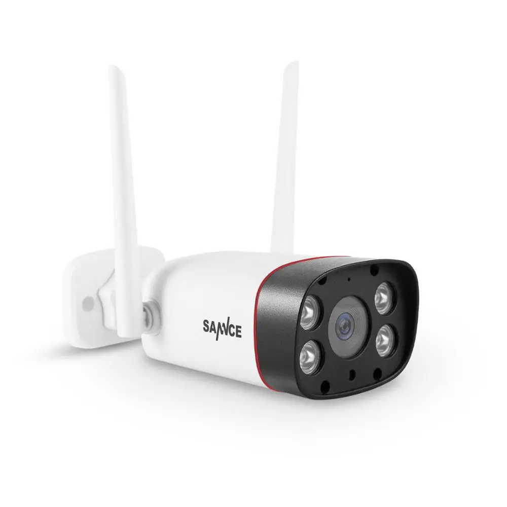 SANNCE Водонепроницаемая ip-камера с разрешением 1080 P, HD WiFi, беспроводная цилиндрическая камера наблюдения, наружная ИК-камера ночного видения, камера для домашней безопасности