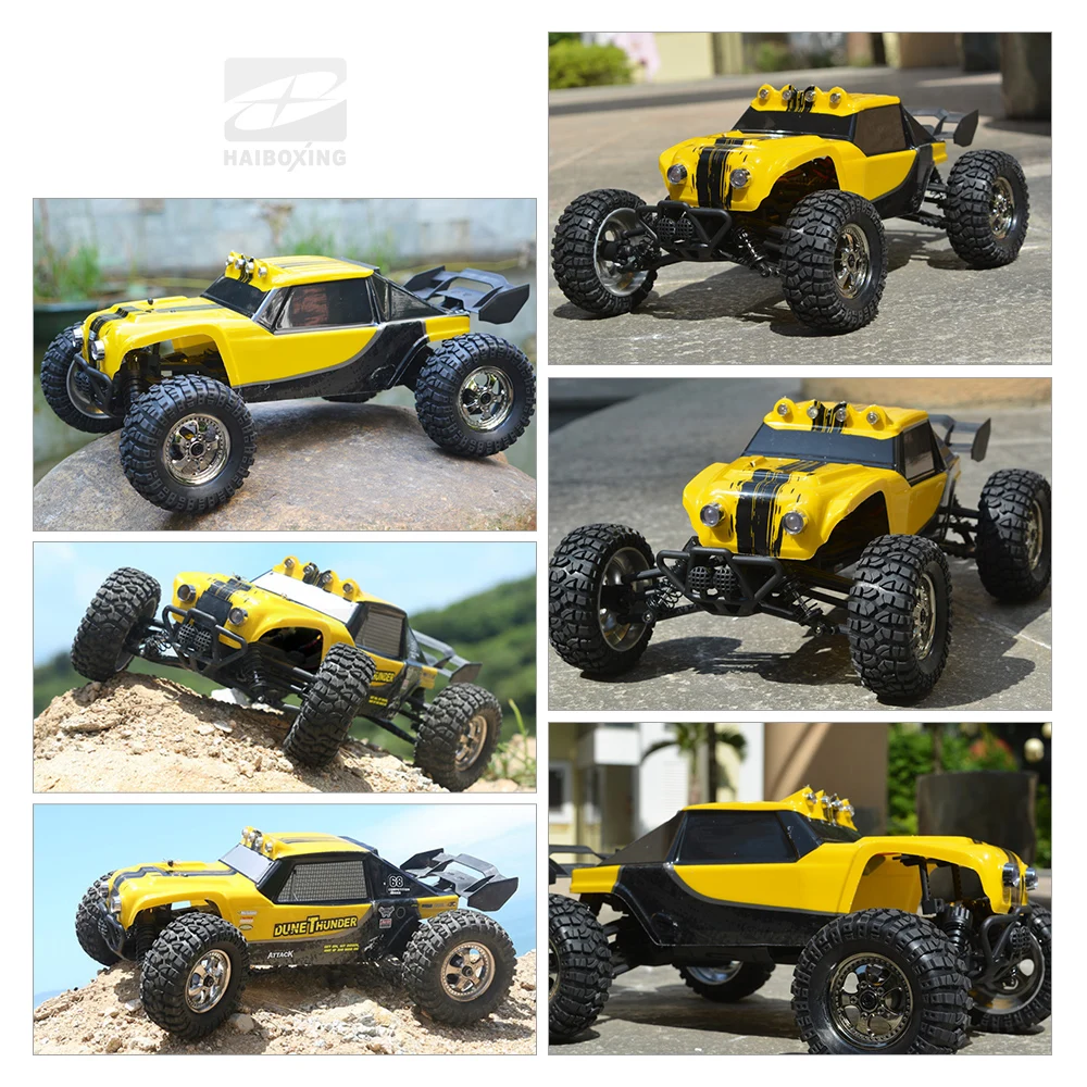 HBX 12891 1/12 2.4G 4WD Waterproof Desert Truck Off-Road RTR RC Truck with LED Lights Remote Control Lorry Toys For Boys