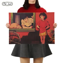 TIE LER аниме Ретро стиль Коллекция Кухня украшения Плакаты украшение винтажный плакат на стену наклейки 51x35 см