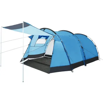 

Outdoor Camping Tent Blue Waterproof Anti UV Tunnel tent Windbreak Camping Tent Waterproof Camping Hiking Fishing Party Tent