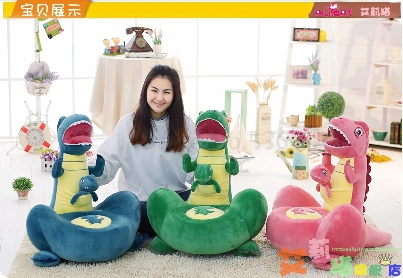 Plush Toy Dinosaur Sofa Children's Sofa Seat Pillow Cushion Lazy Cushion Sofa Chair Tatami Cushion Quality Filling